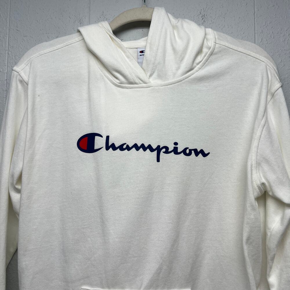 Champion Pullover White Hoodie Womens Small Athleisure Casual Activewear Fitness - Picture 4 of 14